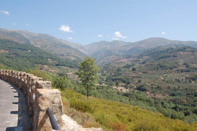 Vista Desde El Mirador Guijo De Santa Barbara Caceres