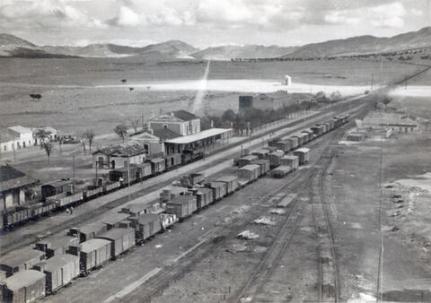 Vista estación ff. cc. Almorchón en el año 1945